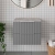 Hudson Reed Fluted Wall Hung 2-Drawer Vanity Unit with Bellato Grey Worktop 600mm Wide - Satin Grey