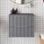 Hudson Reed Fluted Wall Hung 2-Drawer Vanity Unit with Worktop 600mm Wide - Satin Grey