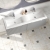 Hudson Reed Fluted Wall Hung 2-Drawer Vanity Unit with Double Ceramic Basin 1200mm Wide - Satin Grey | Thumbnail Image