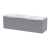 Hudson Reed Fluted Wall Hung 2-Drawer Vanity Unit with Bellato Grey Worktop 1200mm Wide - Satin Grey | Thumbnail Image