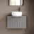 Hudson Reed Fluted 600mm 1-Drawer Wall Hung Vanity Unit with Countertop | Thumbnail Image