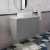 Hudson Reed Fluted Wall Hung 2-Drawer Vanity Unit with Carrara Marble Worktop 800mm Wide - Satin Grey | Thumbnail Image