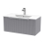 Hudson Reed Fluted Wall Hung 1-Drawer Vanity Unit with Basin 2 800mm Wide - Satin Grey