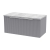 Hudson Reed Fluted Wall Hung 1-Drawer Vanity Unit with Bellato Grey Worktop 800mm Wide - Satin Grey
