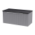 Hudson Reed Fluted Wall Hung 1-Drawer Vanity Unit with Sparkling Black Worktop 800mm Wide - Satin Grey