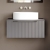 Hudson Reed Fluted 800mm 1-Drawer Wall Hung Vanity Unit with Countertop | Thumbnail Image