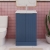 Hudson Reed Fluted Floor Standing 2-Door Vanity Unit with Basin 2 500mm Wide - Satin Blue