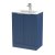 Hudson Reed Fluted Floor Standing 2-Door Vanity Unit with Basin 2 600mm Wide - Satin Blue
