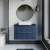 Hudson Reed Fluted Wall Hung 2-Drawer Vanity Unit with Worktop 800mm Wide - Satin Blue