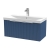 Hudson Reed Fluted Wall Hung 1-Drawer Vanity Unit with Basin 3 800mm Wide - Satin Blue