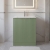Hudson Reed Fluted Floor Standing 2-Door Vanity Unit with Basin 2 600mm Wide - Satin Green