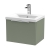 Hudson Reed Fluted Wall Hung 1-Drawer Vanity Unit with Basin 1 500mm Wide - Satin Green