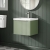 Hudson Reed Fluted Wall Hung 1-Drawer Vanity Unit with Basin 1 500mm Wide - Satin Green | Thumbnail Image