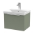 Hudson Reed Fluted Wall Hung 1-Drawer Vanity Unit with Basin 3 500mm Wide - Satin Green