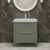Hudson Reed Fluted Wall Hung 2-Drawer Vanity Unit with Basin 3 500mm Wide - Satin Green