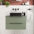 Hudson Reed Fluted Wall Hung 2-Drawer Vanity Unit with Bellato Grey Worktop 800mm Wide - Satin Green | Thumbnail Image