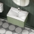 Hudson Reed Fluted Wall Hung 1-Drawer Vanity Unit with Basin 1 600mm Wide - Satin Green | Thumbnail Image
