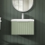 Hudson Reed Fluted 600mm 1-Drawer Wall Hung Vanity Unit | Thumbnail Image