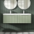 Hudson Reed Fluted Twin 1200mm 2-Drawer Wall Hung Vanity Unit | Thumbnail Image