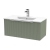 Hudson Reed Fluted Wall Hung 1-Drawer Vanity Unit with Basin 2 800mm Wide - Satin Green