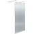 Hudson Reed Fluted Chrome Freestanding 1950mm Wet Room Glass Shower Screen