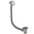 Hudson Reed Freeflow Bath Filler Waste and Overflow, Round, Chrome