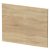 Hudson Reed Fusion Furniture Square End Bath Panel and Plinth 520mm H x 700mm W - Natural Oak