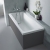 Hudson Reed MDF Straight End Bath Panel and Plinth 560mm H x 750mm W - Gloss Grey