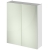 Hudson Reed Fusion Mirror Unit (50/50) 600mm Wide - Gloss White