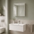 Hudson Reed Fusion Mirrored Bathroom Cabinet (50/50) 600mm Wide - Gloss White | Thumbnail Image