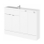 Hudson Reed Fusion Compact Combination Unit with 300mm Base Unit x 2 - 1200mm Wide - Gloss White