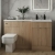Hudson Reed Fusion RH Combination Unit with 600mm WC Unit - 1500mm Wide - Bleached Oak | Thumbnail Image