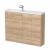 Hudson Reed Fusion Compact Combination Unit with 300mm Base Unit x 2 - 1200mm Wide - Bleached Oak | Thumbnail Image