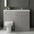 Hudson Reed Fusion RH Combination Unit with L Shape Basin - 1100mm Wide - Pebble Grey