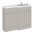 Hudson Reed Fusion RH Combination Unit with L Shape Basin - 1100mm Wide - Pebble Grey