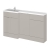 Hudson Reed Fusion LH Combination Unit with 500mm WC Unit - 1500mm Wide - Pebble Grey | Thumbnail Image