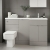 Hudson Reed Fusion RH Combination Unit with 500mm WC Unit - 1500mm Wide - Pebble Grey | Thumbnail Image