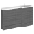 Hudson Reed Fusion RH Combination Unit with 300mm Base Unit x 3 - 1500mm Wide - Anthracite Woodgrain | Thumbnail Image