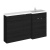 Hudson Reed Fusion RH Combination Unit with 600mm WC Unit - 1500mm Wide - Charcoal Black Woodgrain