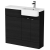 Hudson Reed Fusion RH Combination Unit with Round Semi Recessed Basin 1000mm Wide - Charcoal Black Woodgrain