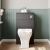 Hudson Reed Fusion WC Unit with Coloured Worktop 600mm Wide - Gloss Grey