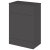 Hudson Reed Fusion WC Unit with Coloured Worktop 600mm Wide - Gloss Grey