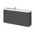 Hudson Reed Fusion Compact Combination Unit with 250mm Base Unit - 1000mm Wide - Gloss Grey