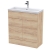 Hudson Reed Fusion Floor Standing 2-Door Vanity Unit with Basin 800mm Wide - Bleached Oak | Thumbnail Image