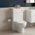 Hudson Reed Fusion Compact WC Unit with Coloured Worktop 500mm Wide - Gloss White