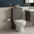 Hudson Reed Fusion Compact WC Unit with Coloured Worktop 500mm Wide - Anthracite Woodgrain