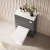 Hudson Reed Fusion Compact WC Unit with Polymarble Worktop 600mm Wide - Anthracite Woodgrain | Thumbnail Image