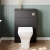 Hudson Reed Fusion Compact WC Unit with Coloured Worktop 600mm Wide - Gloss Grey