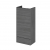 Hudson Reed Fusion Compact Base Unit 400mm Wide - Anthracite Woodgrain