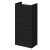Hudson Reed Fusion LH Combination Unit with 500mm WC Unit - 1500mm Wide - Charcoal Black Woodgrain